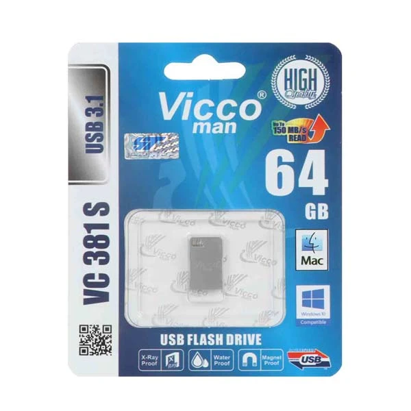 فلش 64 گیگ ویکومن Vicco Man مدل VC381 USB3.1