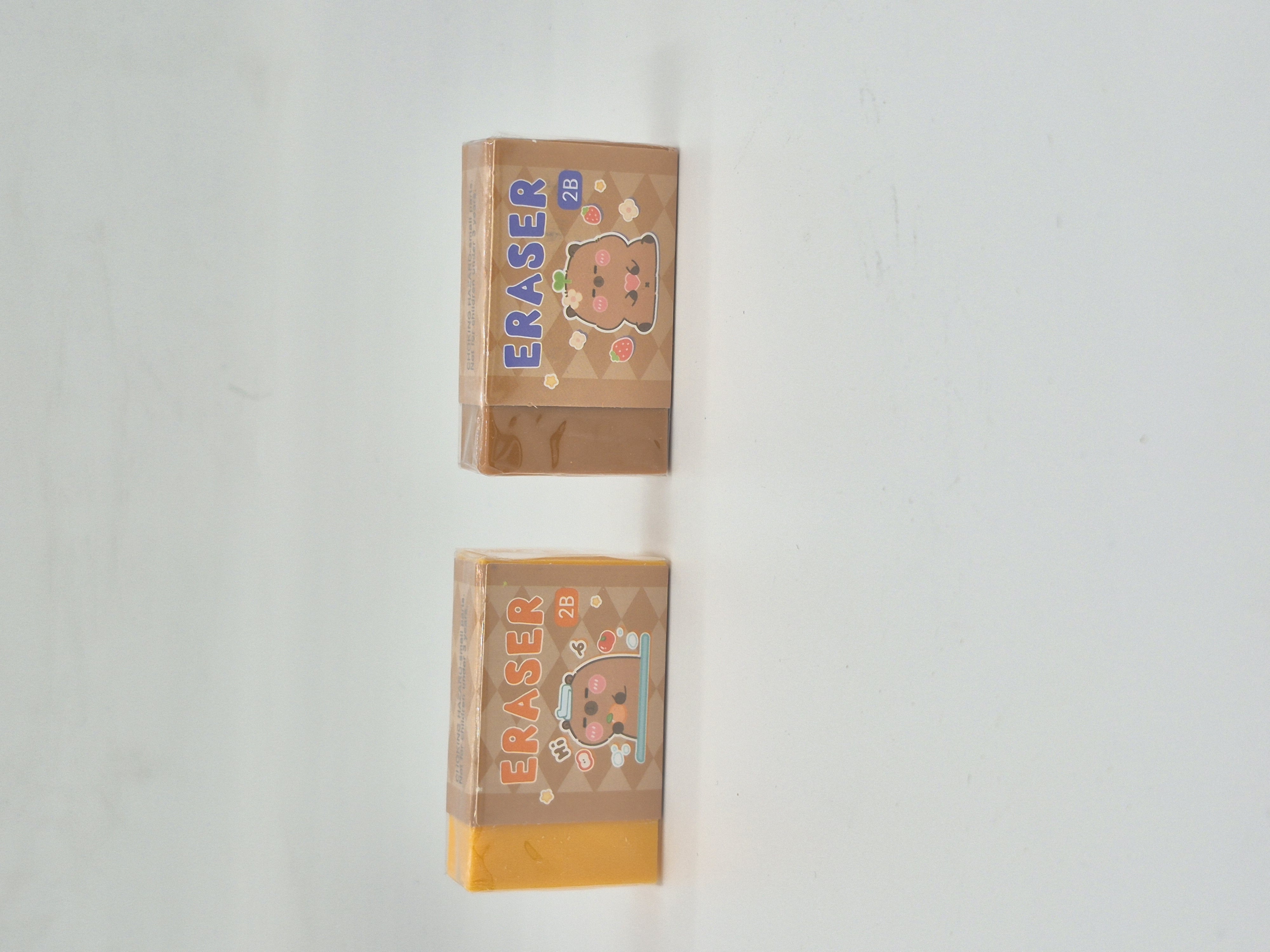 پاک کن بو دار ERASER رنگی بسته دو عددی