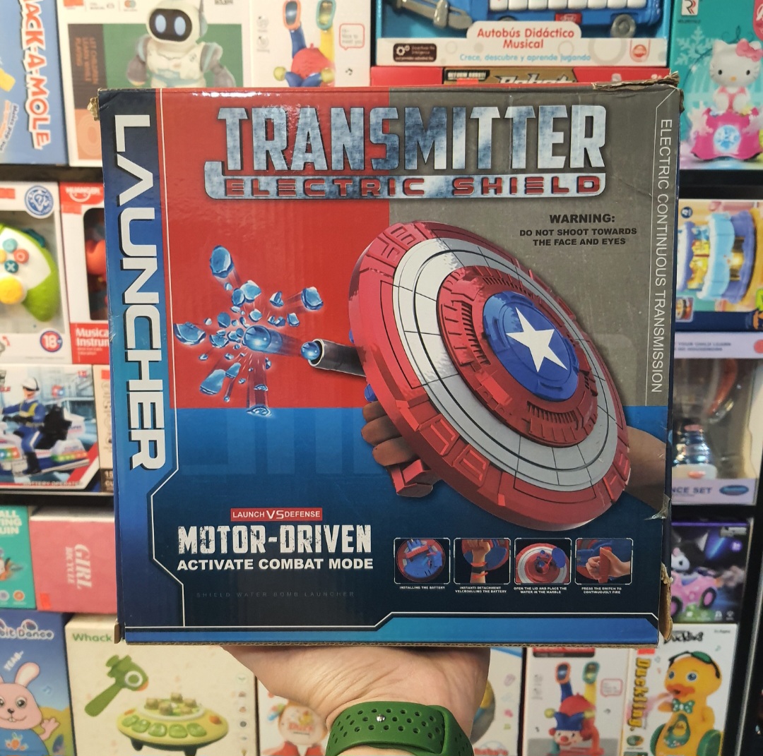 تفنگ شارژی تیر ژله ای طرح سپر کاپیتان امریکا