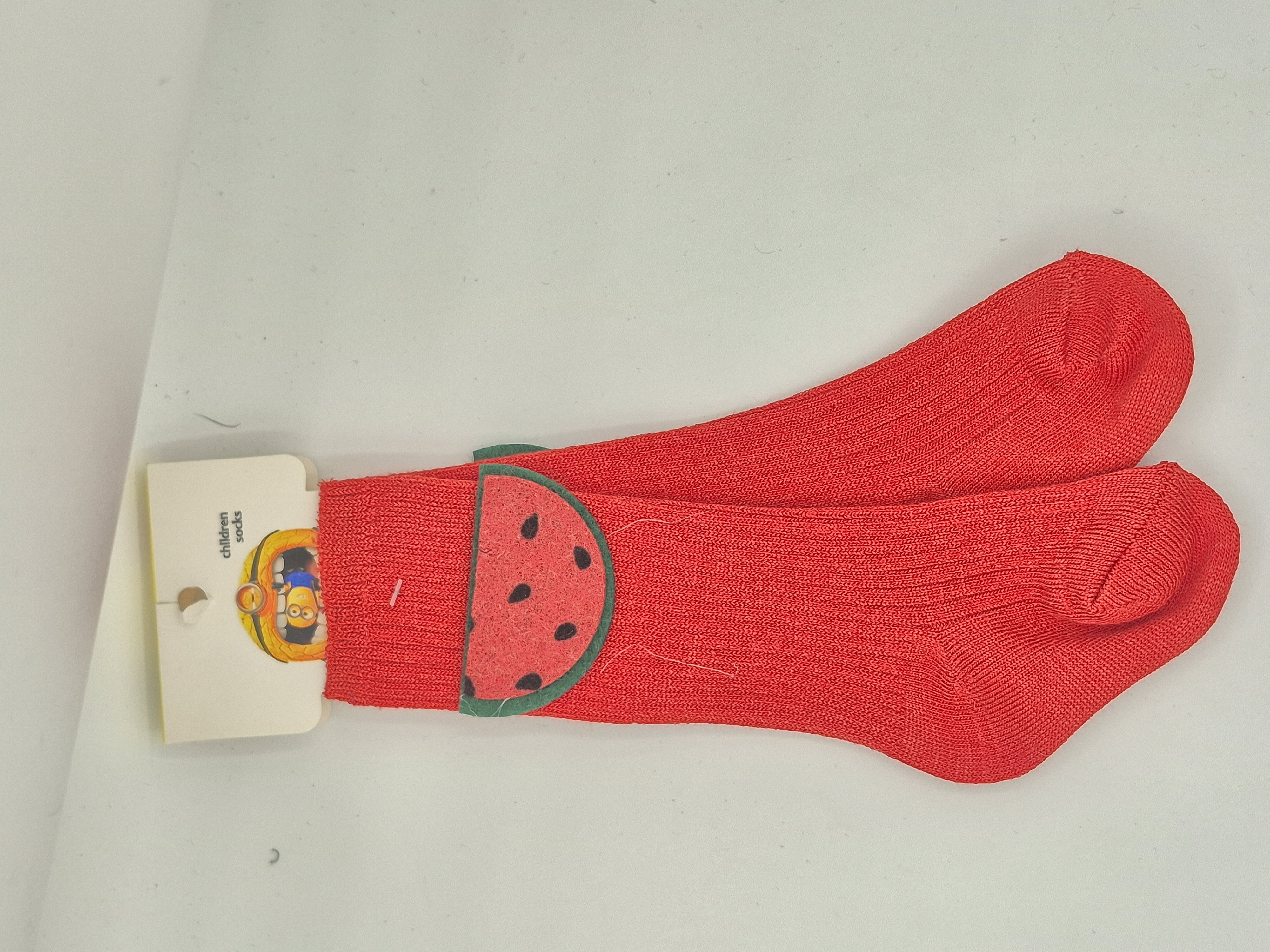 جوراب نوزادی chlldren socks ساق بلند هندوانه‌ای