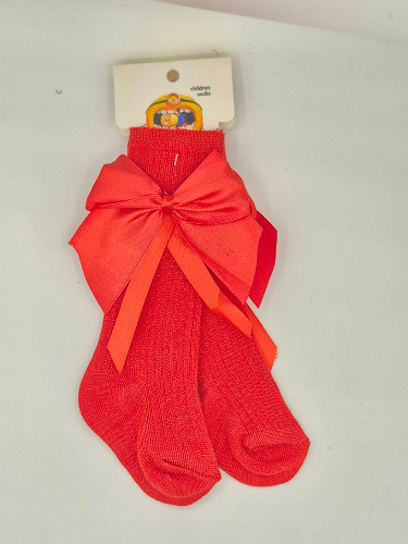 جوراب نوزادی chlldren socks ساق بلند پاپیونی