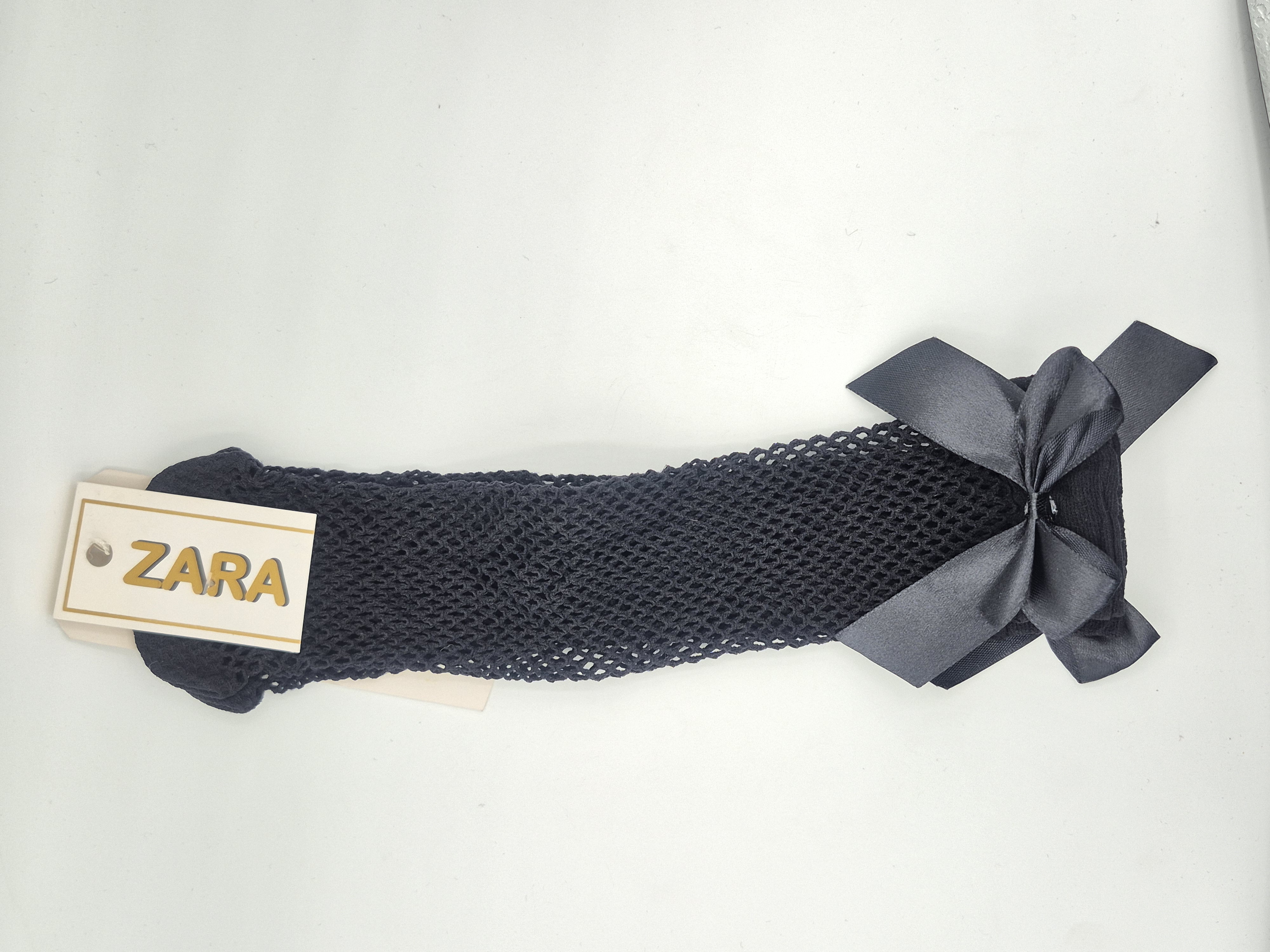 جوراب بلند توری پاپیونی ZARA فری سایز