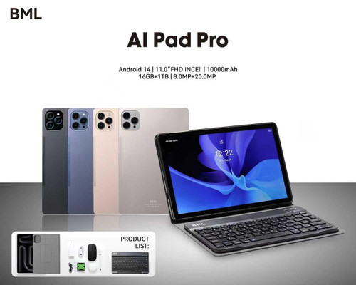 آی پد برند BML با ضمانت ۱ ساله AI PAD Pro 11" 16GB+1TB همراه با کد فعالسازی