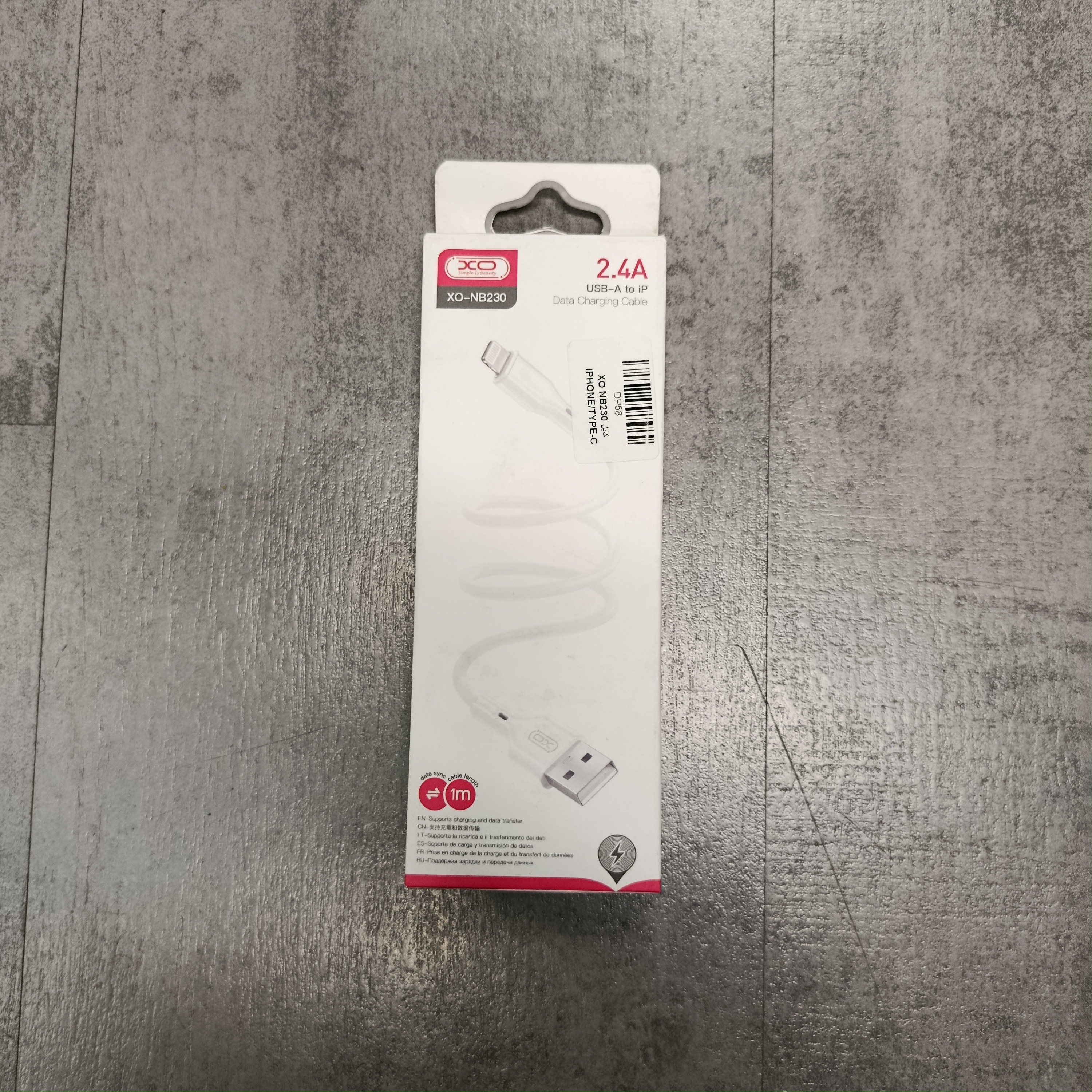 کابل xo nb230 لایتنیگ به usb