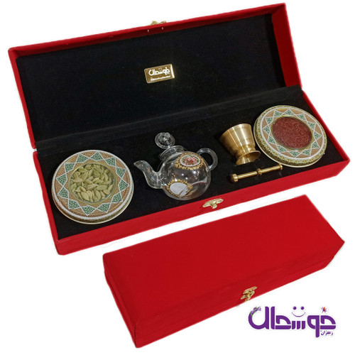 پک کادوی زعفران پارچه مخملی