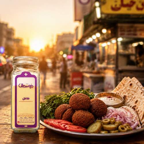 ادویه فلافل/با کیفیت عالی /برند زعفران خوشحال