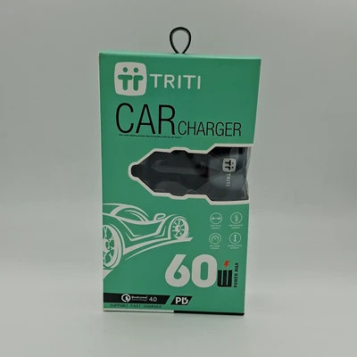 فندکی شارژر تریتی 60 وات TRITI بدون کابل همراه