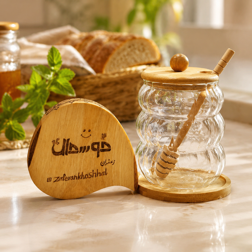 ظرف عسل شیار دار بزرگ