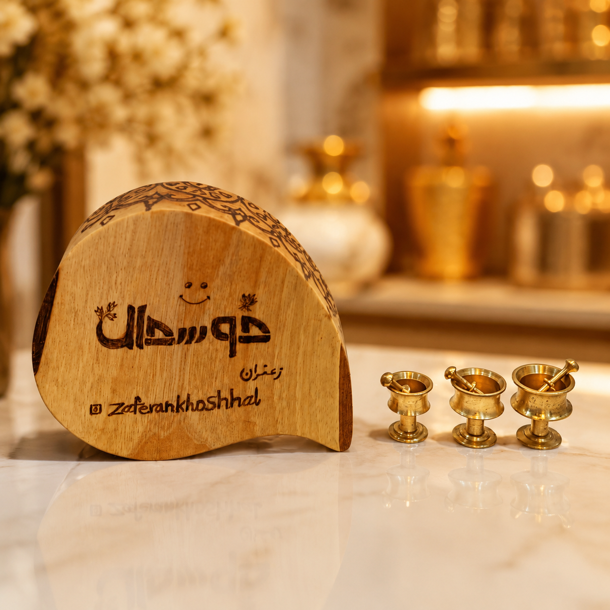 هاون برنج مینیاتوری 3 عددی