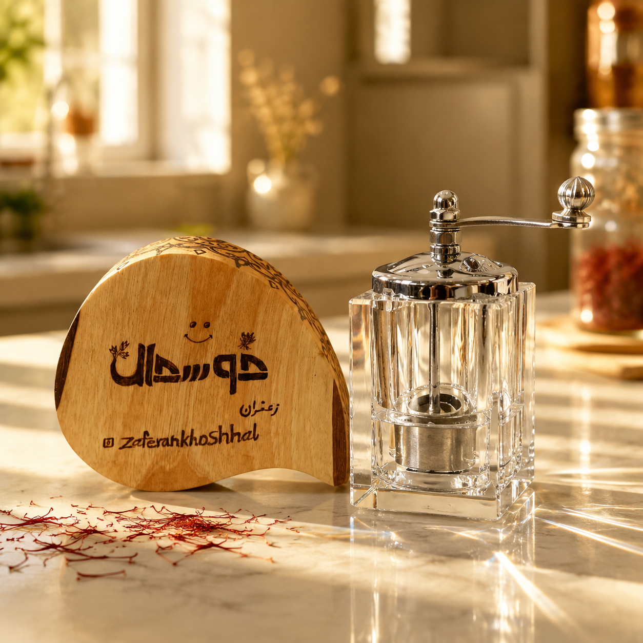 زعفران ساب گل ساب مروارید 4 گوش