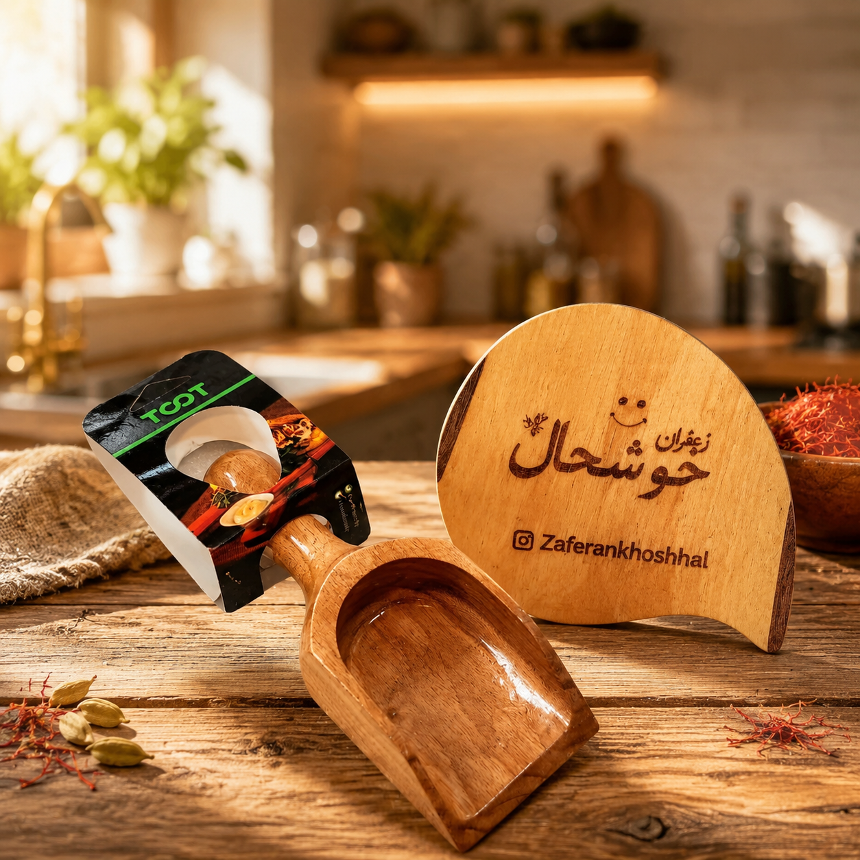 سرطاس چوبی تخت