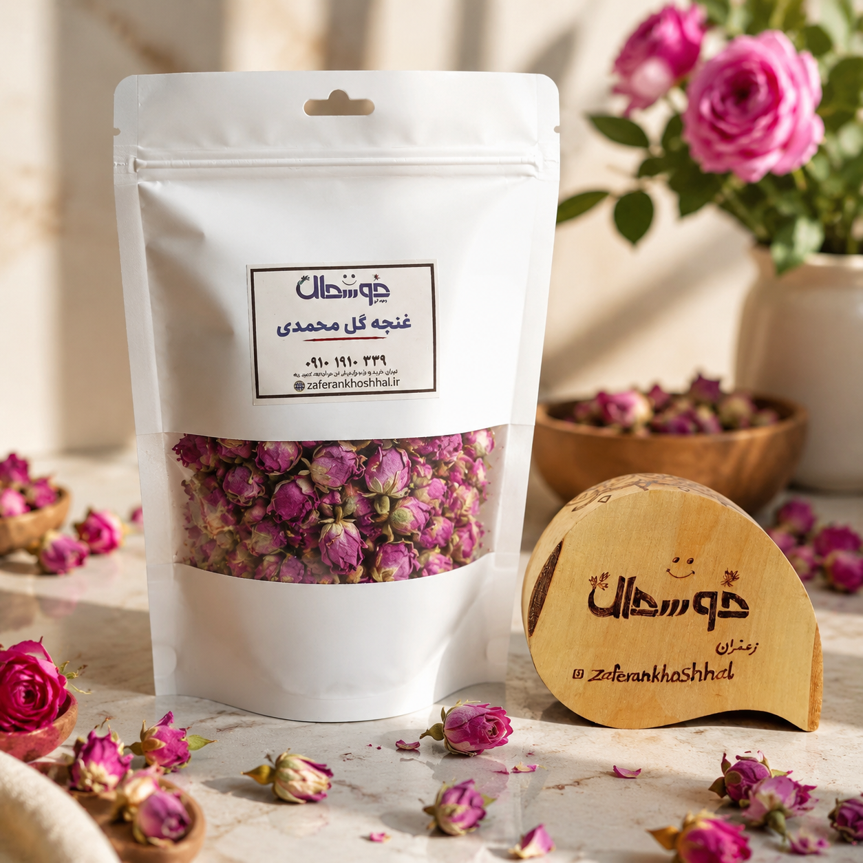 غنچه گل محمدی ناب