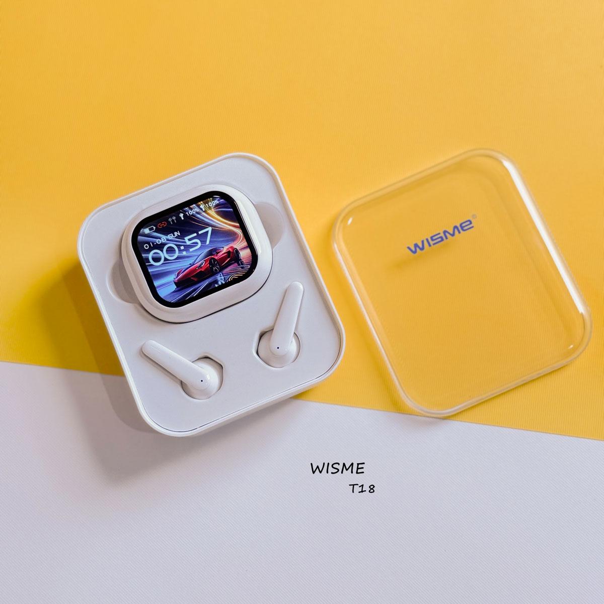 هدفون بیسیم بلوتوثی هوشمند نمایشگردار ویسمی مدل WISME T18 کیفیت عالی